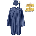 Shiny Kindergarten Graduation Gown Cap & Tassel Charm Navy