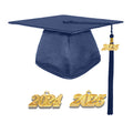 Shiny Adult Graduation Cap Tassel Charm Navy (One Size Fits All)