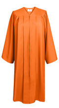 Matte Graduation Gown Choir Robe for Confirmation Baptism Orange