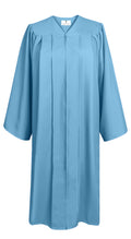 Matte Graduation Gown Choir Robe for Confirmation Baptism Sky blue