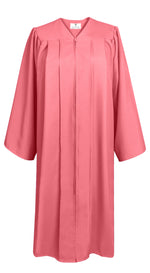 Matte Graduation Gown Choir Robe for Confirmation Baptism Pink