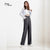 Happy Secret Women High Waist Trousers with Pockets suit pants