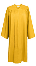 Matte Graduation Gown Choir Robe for Confirmation Baptism Gold