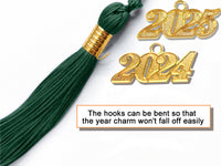 Shiny Adult Graduation Cap Tassel Charm Forest Green (One Size Fits All)