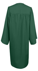 Matte Graduation Gown Choir Robe for Confirmation Baptism Forest Green