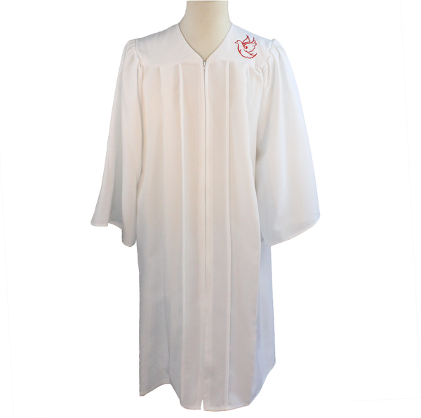 Unisex Choir Robes Chaplain Clergy of Red Robes with Dove