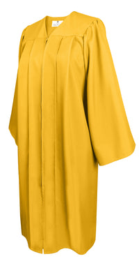 Matte Graduation Gown Choir Robe for Confirmation Baptism Gold