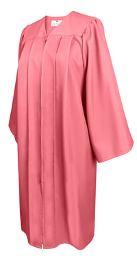 Matte Graduation Gown Choir Robe for Confirmation Baptism Pink