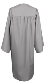 Matte Graduation Gown Choir Robe for Confirmation Baptism Gray