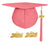 Matte Adult Graduation Cap with Graduation Tassel Charm Pink (One Size Fits All)