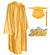 Shiny Graduation Cap and Gown with Tassel Charm Gold