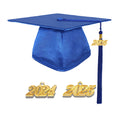 Shiny Adult Graduation Cap Tassel Charm Royal Blue (One Size Fits All)