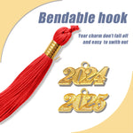 Shiny Kindergarten Graduation Gown Cap & Tassel Charm Red