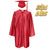 Shiny Kindergarten Graduation Gown Cap & Tassel Charm Red