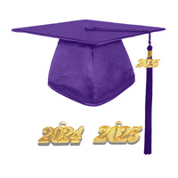 Shiny Adult Graduation Cap Tassel Charm Purple (One Size Fits All)