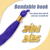 Matte Adult Graduation Cap with Graduation Tassel Charm Purple (One Size Fits All)