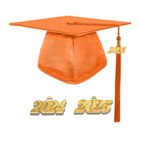 Shiny Kindergarten Graduation Cap Tassel Charm Orange (One Size Fits All)