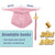 Shiny Kindergarten Graduation Gown Cap & Tassel Charm Pink