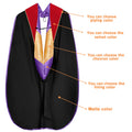 Doctoral Graduation Hood with Gold Piping tell us your color