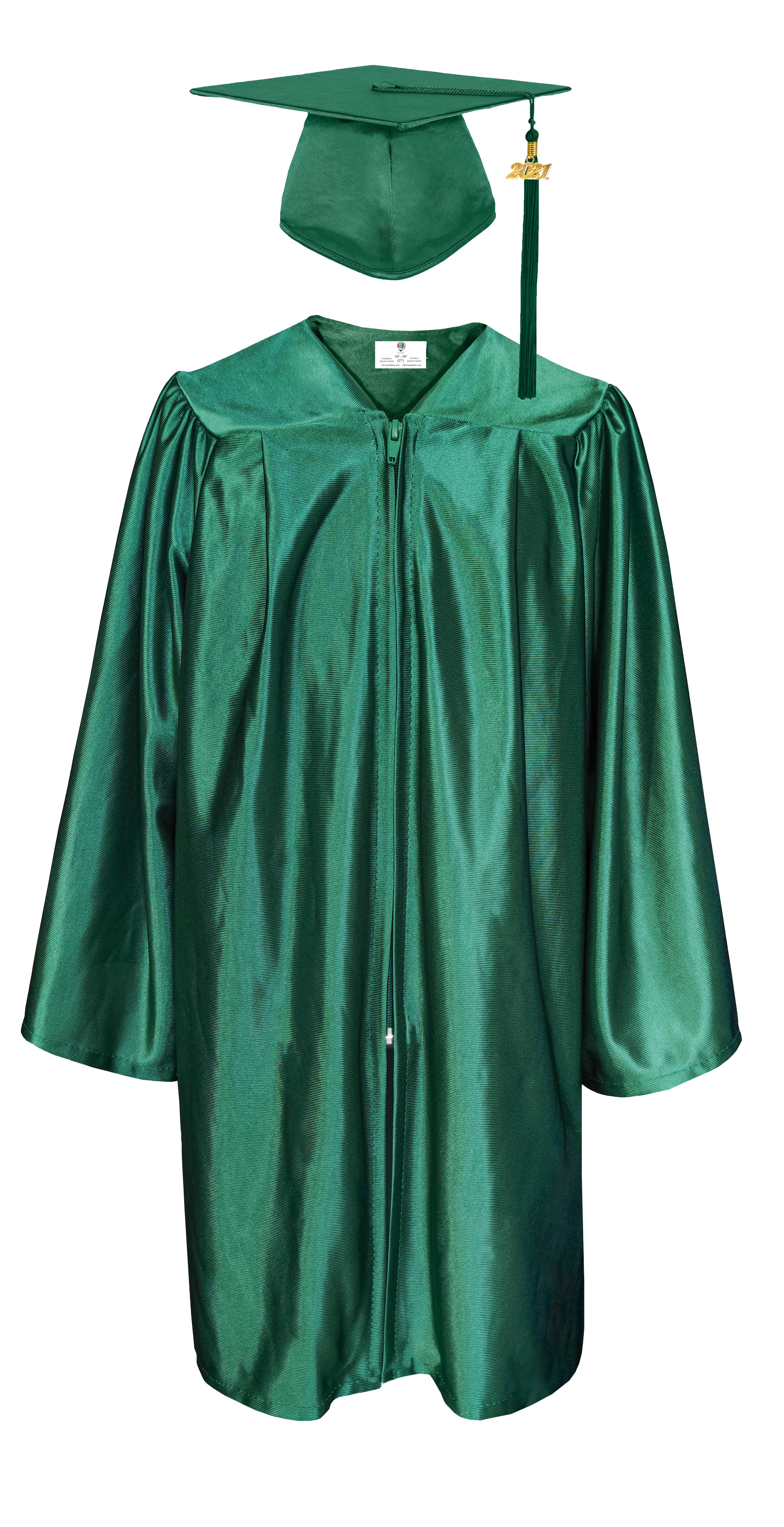 Shiny Emerald Green High School Cap & Tassel - Graduation Caps – Graduation  Cap and Gown