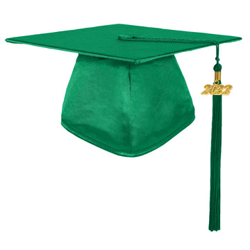 Shiny Emerald Green High School Cap & Tassel - Graduation Caps – Graduation  Cap and Gown